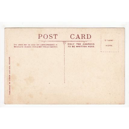 Roman Piers St Giles Church Chollerton Postcard Northumberland Gibson & Son 22