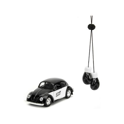 1959 Volkswagen Beetle "Punch Buggy" Black and White and Boxing Gloves Access...