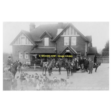 rp11496 - IOW Hunt at Calbourne , Isle of Wight 1909 - print 6x4
