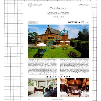 Sutton Bonington Hall Loughborough / The Hautboy Ockham Surrey - 2001 Advert