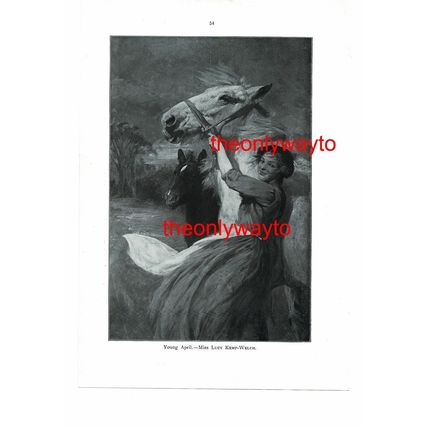 Herring Season, Yarmouth (Young April & Horse, Reverse), Book Illustration, 1910