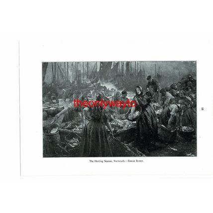 Herring Season, Yarmouth (Young April & Horse, Reverse), Book Illustration, 1910