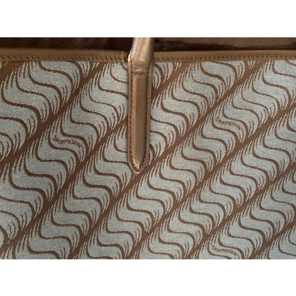 SMYTHSON OF BOND STREET Iconic Frank Smythson Letter S Large Tote Bag (RARE)