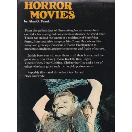 Horror Movies - Tales Of Terror In The Cinema by Alan G. Frank. Ref: B1447