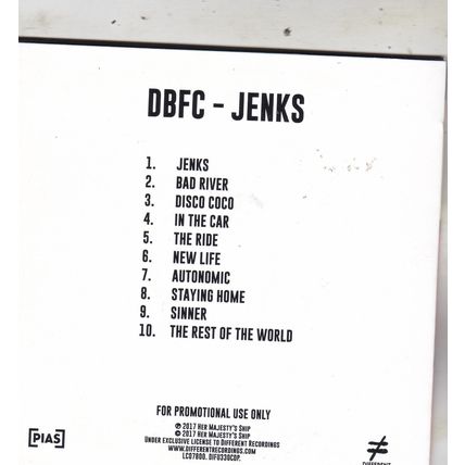 DBFC : Jenks LP. (2017) PROMO CD Album