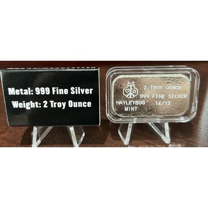 2 Oz Silver Collectible HAYLEYBUG MINT LION Low Mintage # 14 of 15 "RARE"