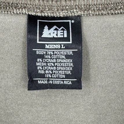 REI Vintage 1/4 Zip Cycling Jersey Shirt Khaki Size Large NWT Outdoor Retro
