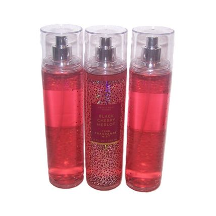 Bath & Body Works Black Cherry Merlot Fine Fragrance Mist 8 oz 3 Pack