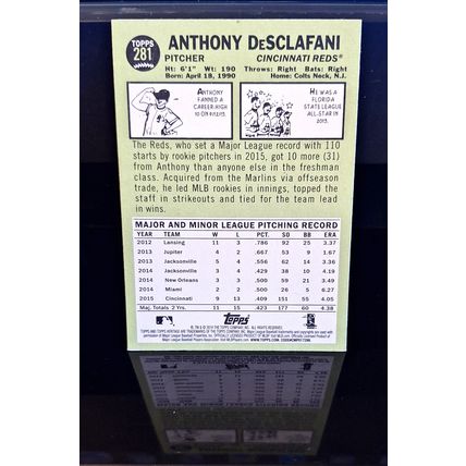 ANTHONY DeSCLAFANI 2016 TOPPS HERITAGE BASEBALL CARD #281