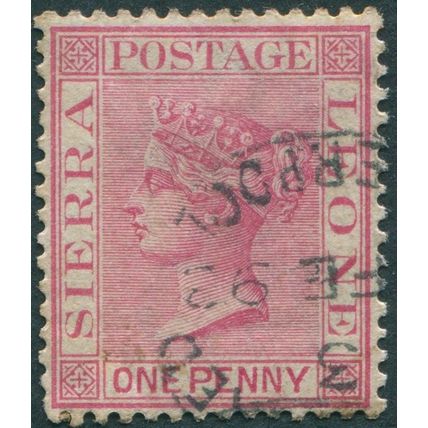 Sierra Leone 1885 1d rose-carmine SG28a used