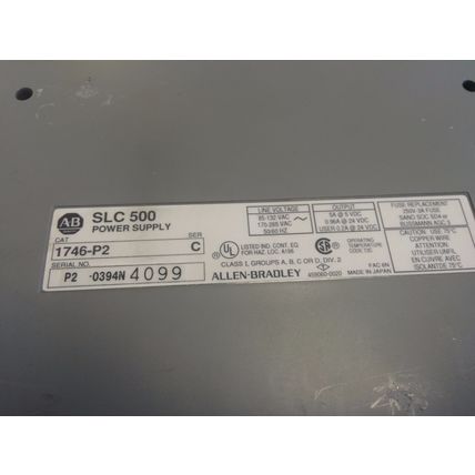 ALLEN BRADLEY 1746-P2,1747-L524,1746-A10,SLC 500 PLC SYSTEM,CPU,I/O MODULE,CX