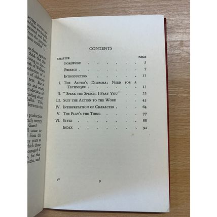 1953 "ACTING" 1ST EDITION PRACTICAL STAGE HANDBOOKS SMALL HARDBACK BOOK (P2)