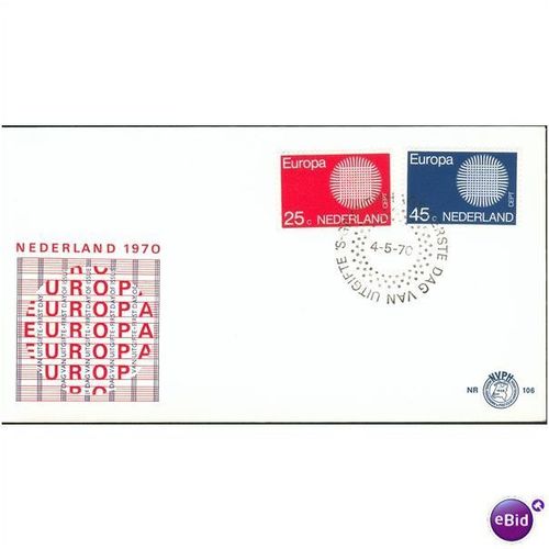 Netherlands FDI 1970 - SG 1112-1113 - Europa
