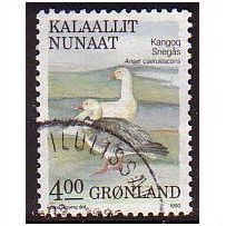 1987 Greenland Sc# 179 used - Birds (snow geese) 4.00kr