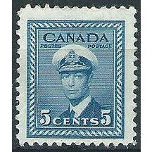 Canada 1948 SG381 5c Blue Mounted Mint .. ..