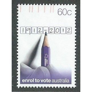 AUS 2012 60c 'COMPULSORY ENROLMENT' FINE USED (EBID37-789)