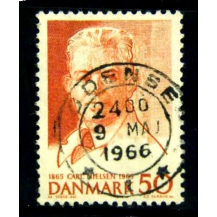 DENMARK 1965 SG 466 50 ORE CARL NIELSEN FINE USED #2