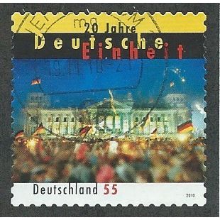 GER 2010 €0.55 (S/A) '20TH ANN REUNIFICATION OF GERMANY' FINE USED (EBID47-697)
