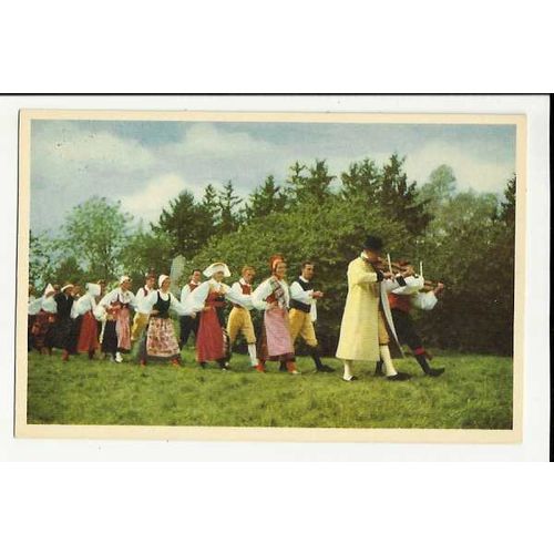 Sweden STOCKHOLM Skansens Folkdanslag Postcard by Ensamratt (201)