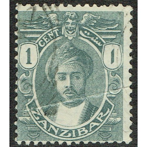 Zanzibar 1914 1c Grey wmk M/Crn CA SG261 GU