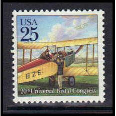 2436 25c Biplane Fine MNH W5603