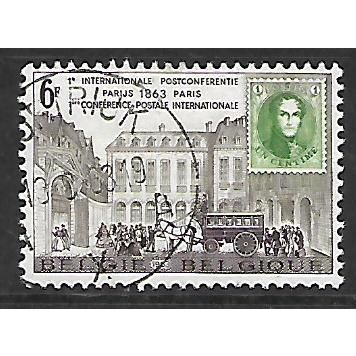 BELGIUM 1963 CENT PARIS POSTAL CONFERENCE 6F HOTEL DES POSTAL SG1852 FINE USED