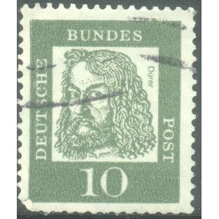 Germany 1961 - SG1264 - 10pf green - "Durer" - used 5