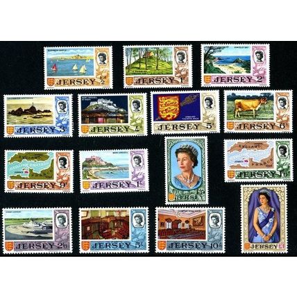 1969_Jersey_Views Unmounted Mint nb1