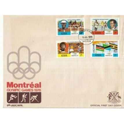 Kenya 1976 Olympic Games Montreal FDC Special Cancel unaddressed VGC
