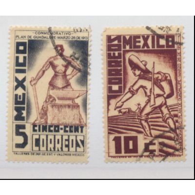 Mexico Stamps Scott #737 To 738, Used