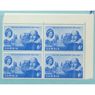 Gambia Stamp Scott #192, Mint Never Hinged, Block of 4