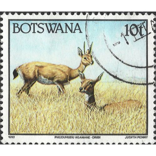 BOTSWANA, MAMMAL, Oribi, brown 1992, 10t, #2