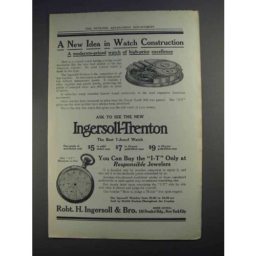 1912 Ingersoll-Trenton Watch Ad - A New Idea