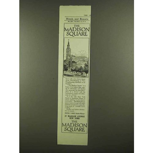 1910 The Madison Square New York Ad