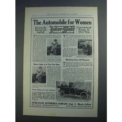 1912 Inter-State Automobile Ad - For Women