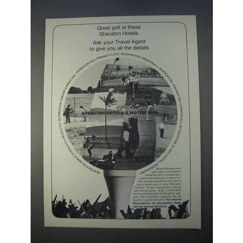 1966 Sheraton Hotels Ad - Great Golf At These Hotels