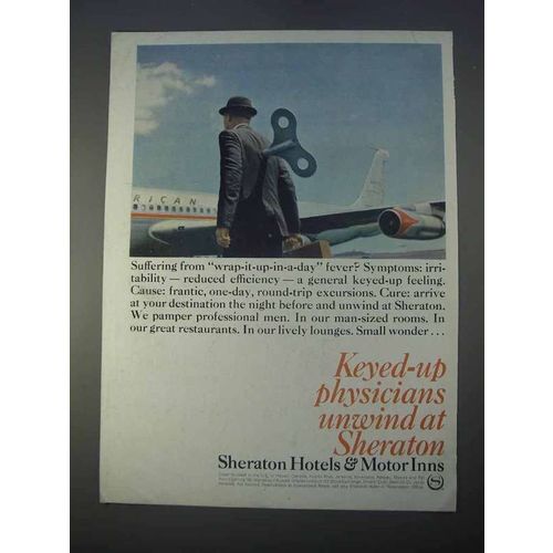 1966 Sheraton Hotels Ad - Keyed-Up Physicians Unwind