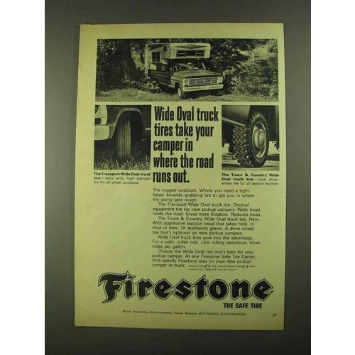 1968 Firestone Transport, Town & Country Truck Tire Ad