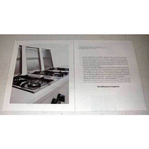 1988 Gaggenau Cooktop Ad - The Difference Is