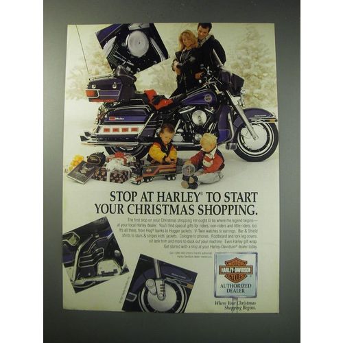 1991 Harley-Davidson Motorcycles and Accessories Ad - Stop at Harley to start