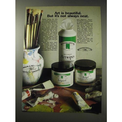 1991 Winsor & Newton Artcare professional Cleaning Products Ad
