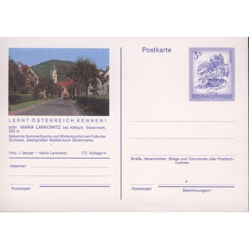 Austria unused - 3s pre-paid - Maria Lankowitz bei Kofiach, Steiermark