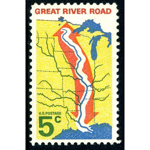 USA 1966 Great River Road, 5c, Scott 1316, MH