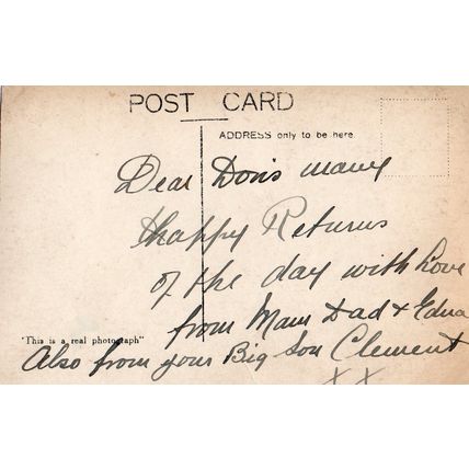 Song Postcard A Happy Birthday and Future Prosperity be Yours Young Woman