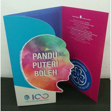 Malaysia 100 Years Girl Guides Association 2016 Scout Camping (folder) *limited