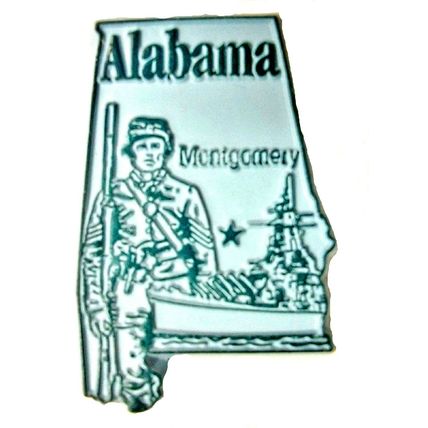 Alabama Montgomery Fridge Magnet