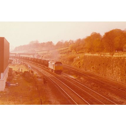 Class 25 Diesel ICI Train at Chinley 1970s Photo