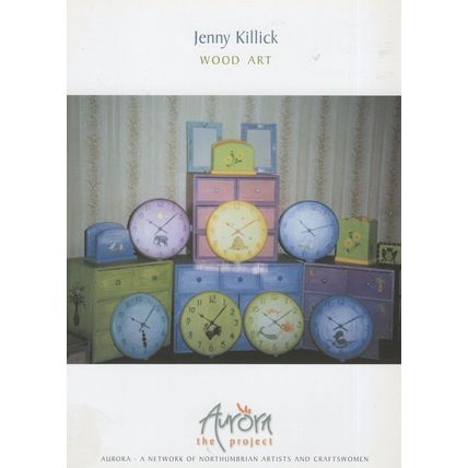 Northumberland Hand Painted Wooden Clocks Advertising Postcard