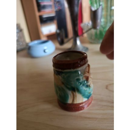 Vintage Mini Ceramic Tankard Windmill Design 5.5cm