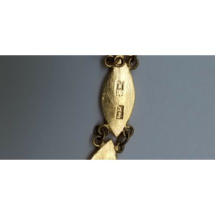 High End Jewelry! Unique! Ladies 24k solid gold bracelet, 5 1/2 " 23gr.